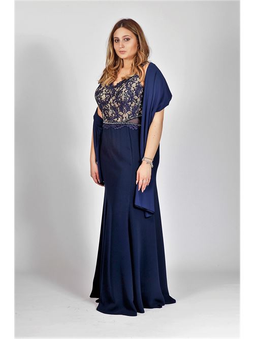 Abito ricamato MARICLA ELEGANCE | CLO60524BLU